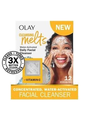 Olay Vitamin C Cleansing Melts Travel Size Foaming Face Wash 12 Ct